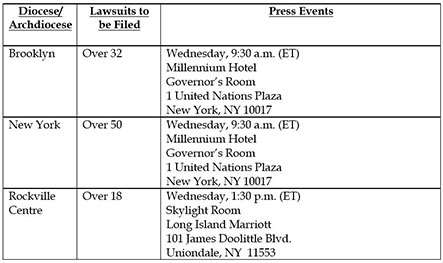Press Conference Schedule