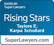 Super Lawyers Rising Star Taylore Karpa Schollard