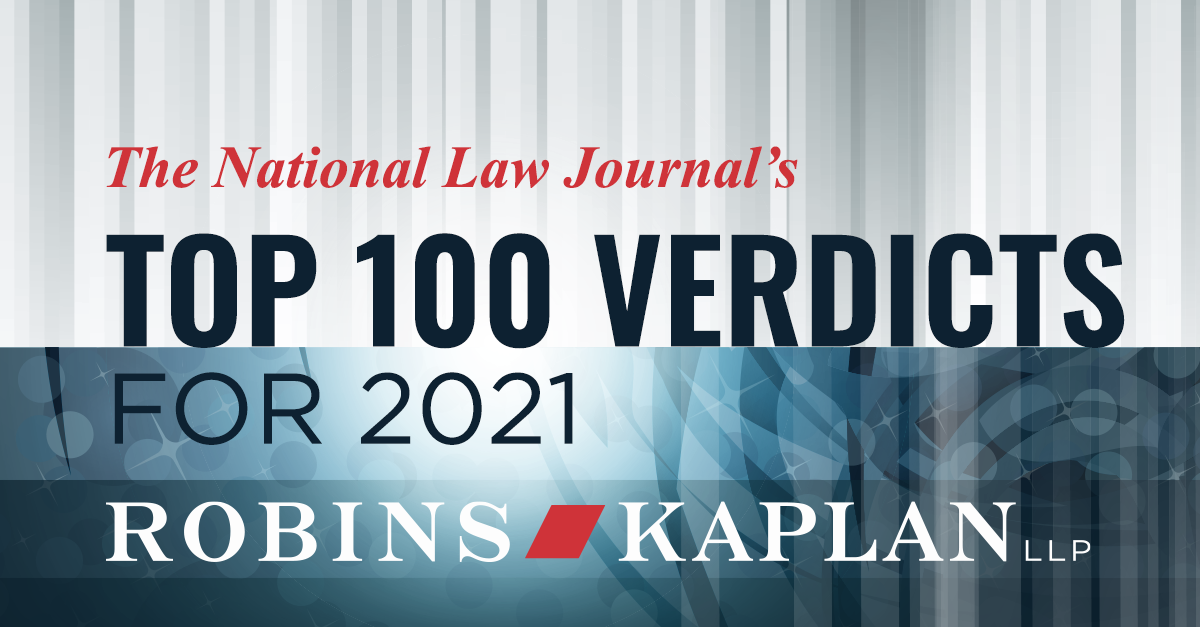 National Law Journal Top 100 Verdicts of 2022