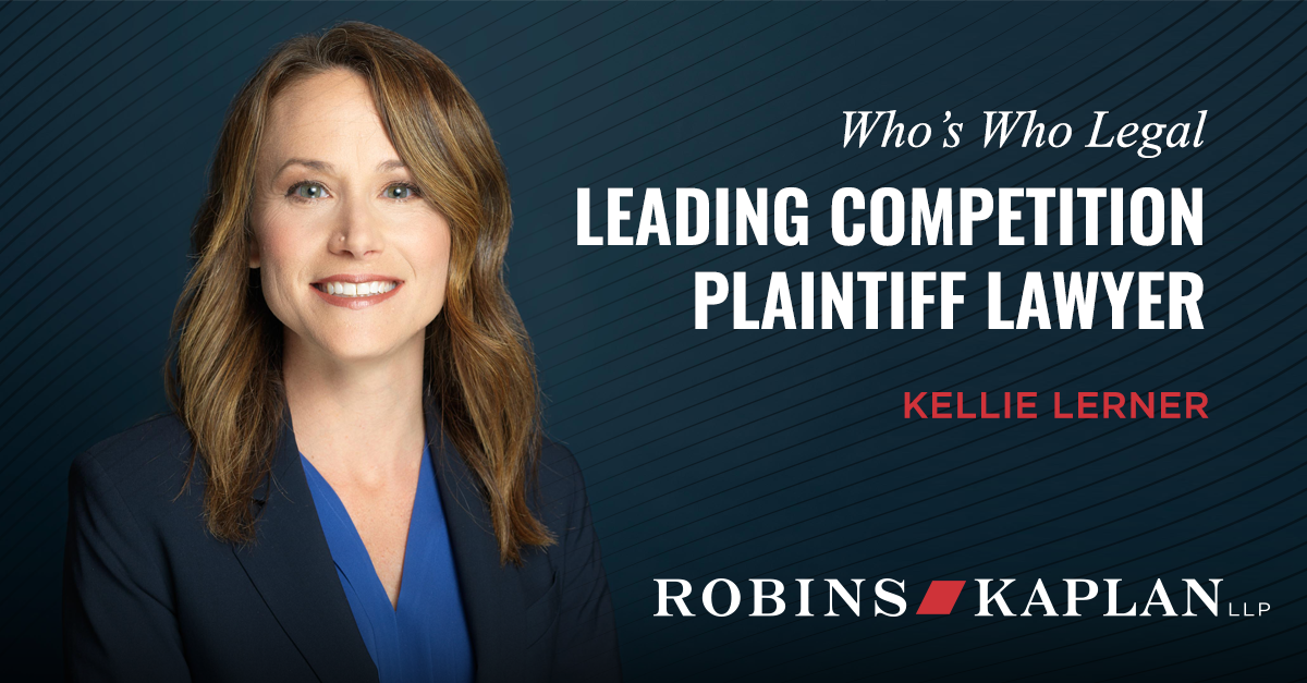 Kellie Lerner Recognized As Leading Competition Plaintiff Lawyer by Who