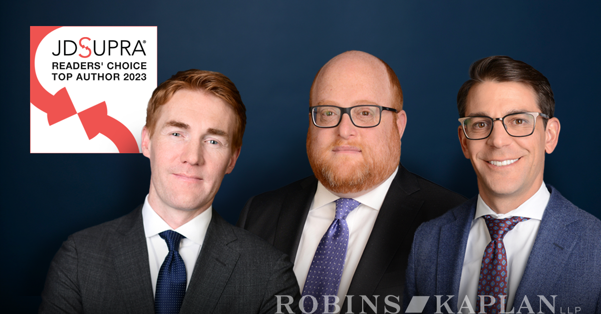 Robins Kaplan Attorneys Earn 2023 Readers Choice Awards from JD Supra