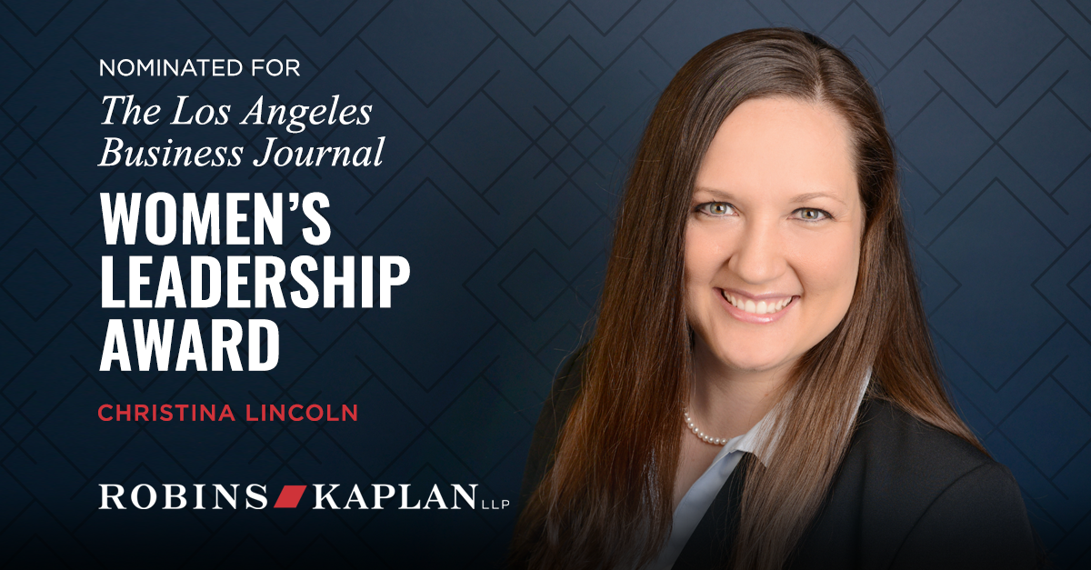 Christina Lincoln Nominated for Los Angeles Business Journal Women's ...