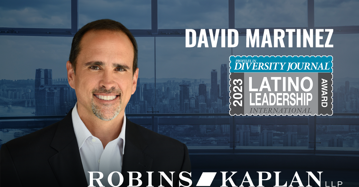 David Martinez Receives Profiles in Diversity Journal's 2023 Latino ...