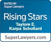 Super Lawyers Rising Star Taylore Karpa Schollard