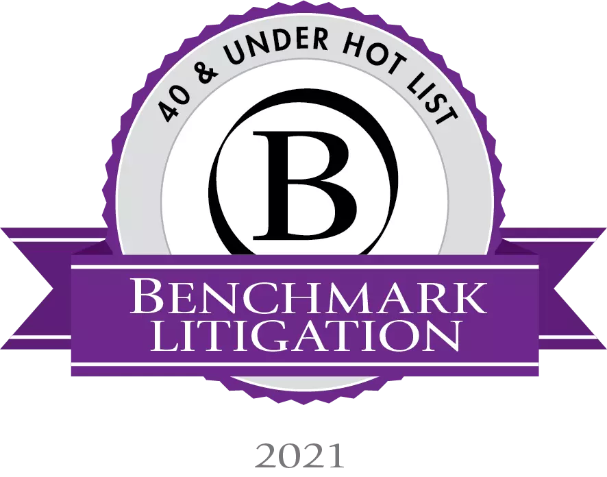 Benchmark Litigation 40 Under Hot List 2021