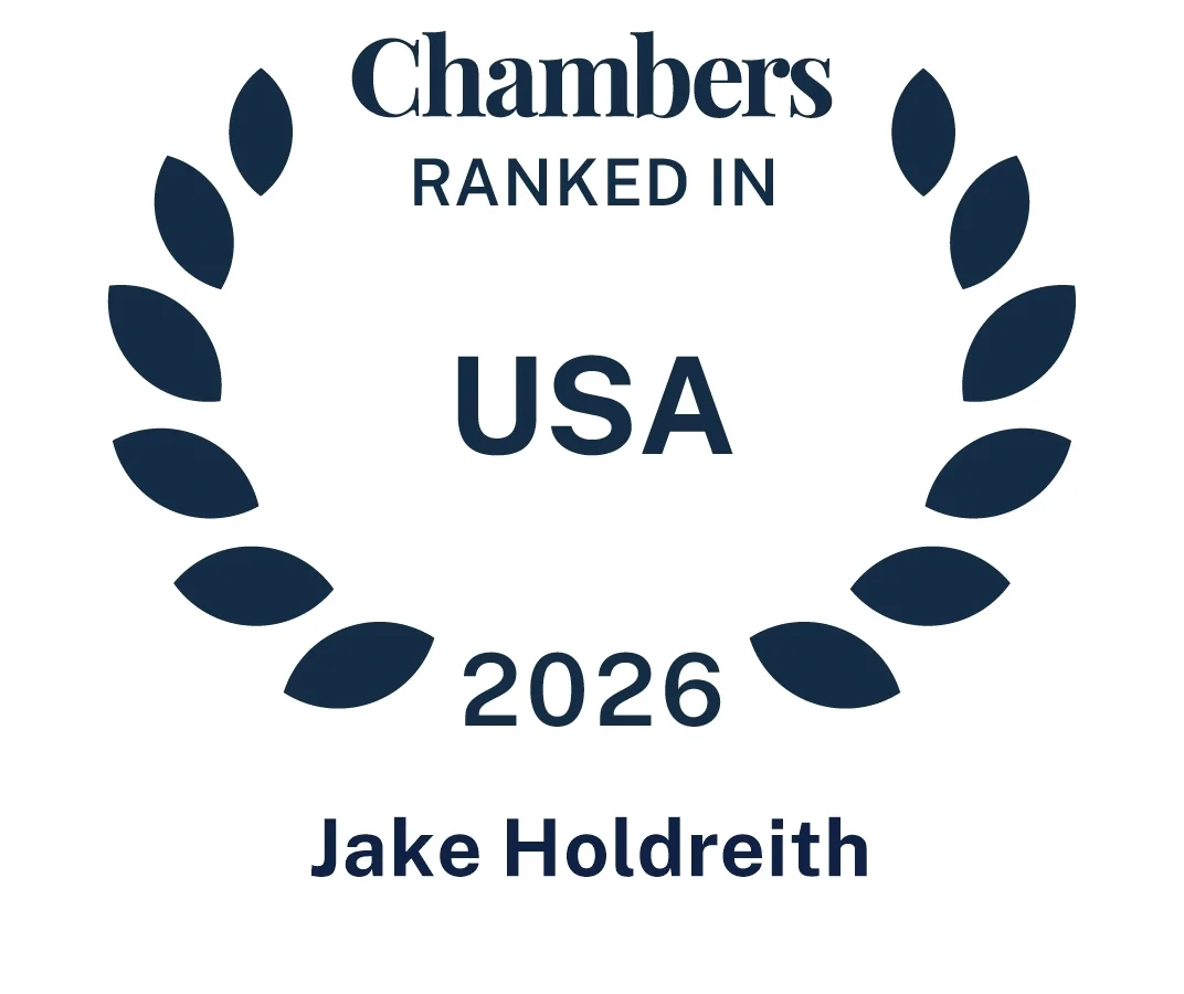 Ranked in Chambers USA 2026 Jake Holdreith