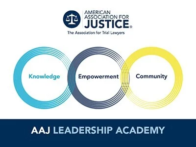 American Association of Justice Leadership Academy Graduate Badge